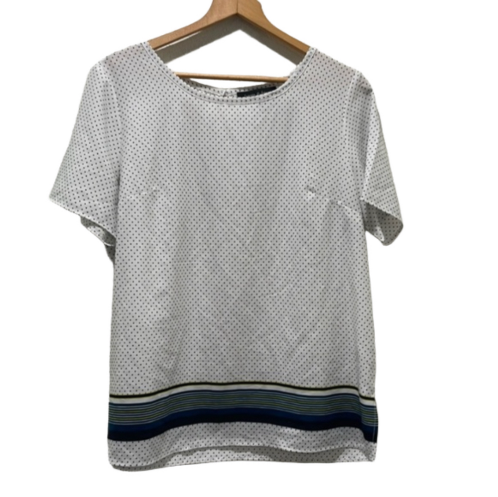 Jasmine &Juliana   White dot blouse/top size XL GUC..